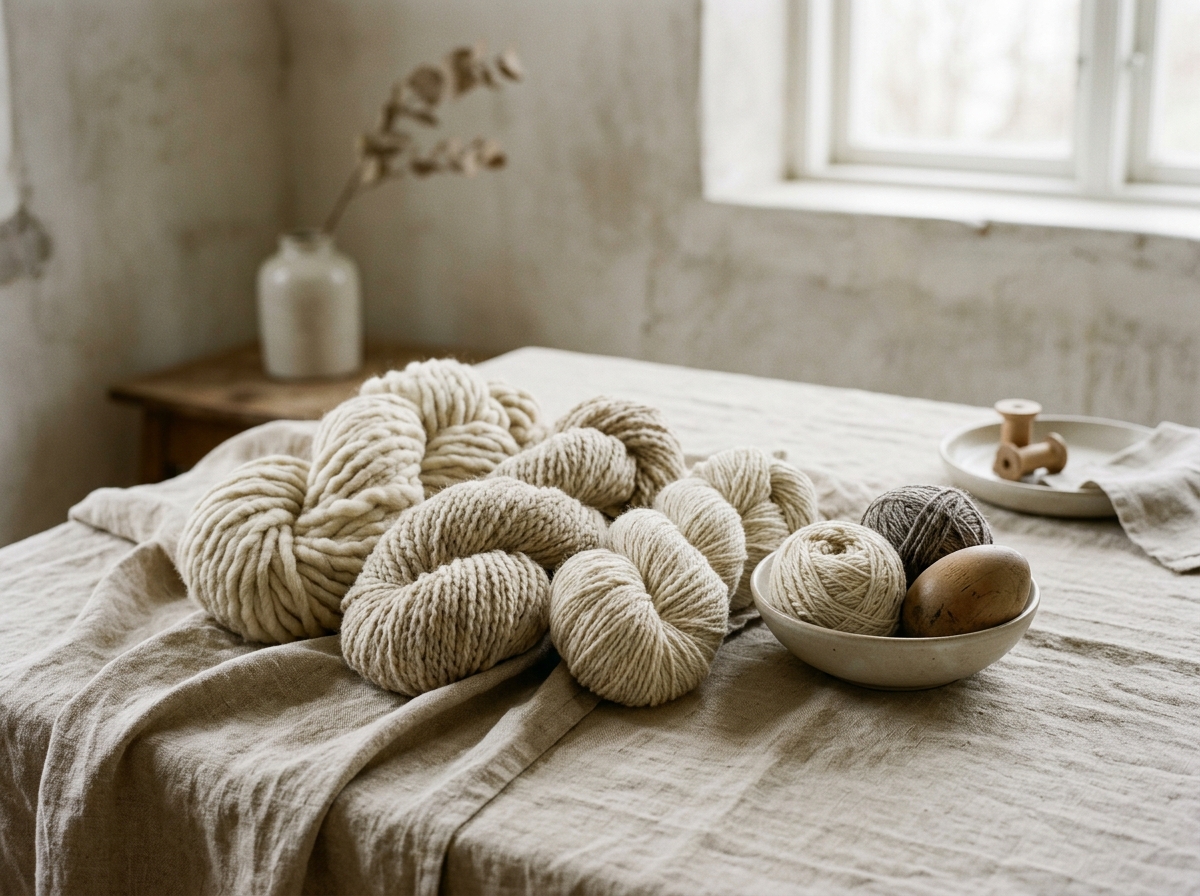 The Story of Undyed Wool: Exploring Organic Textures and Hand-Spun Yarn